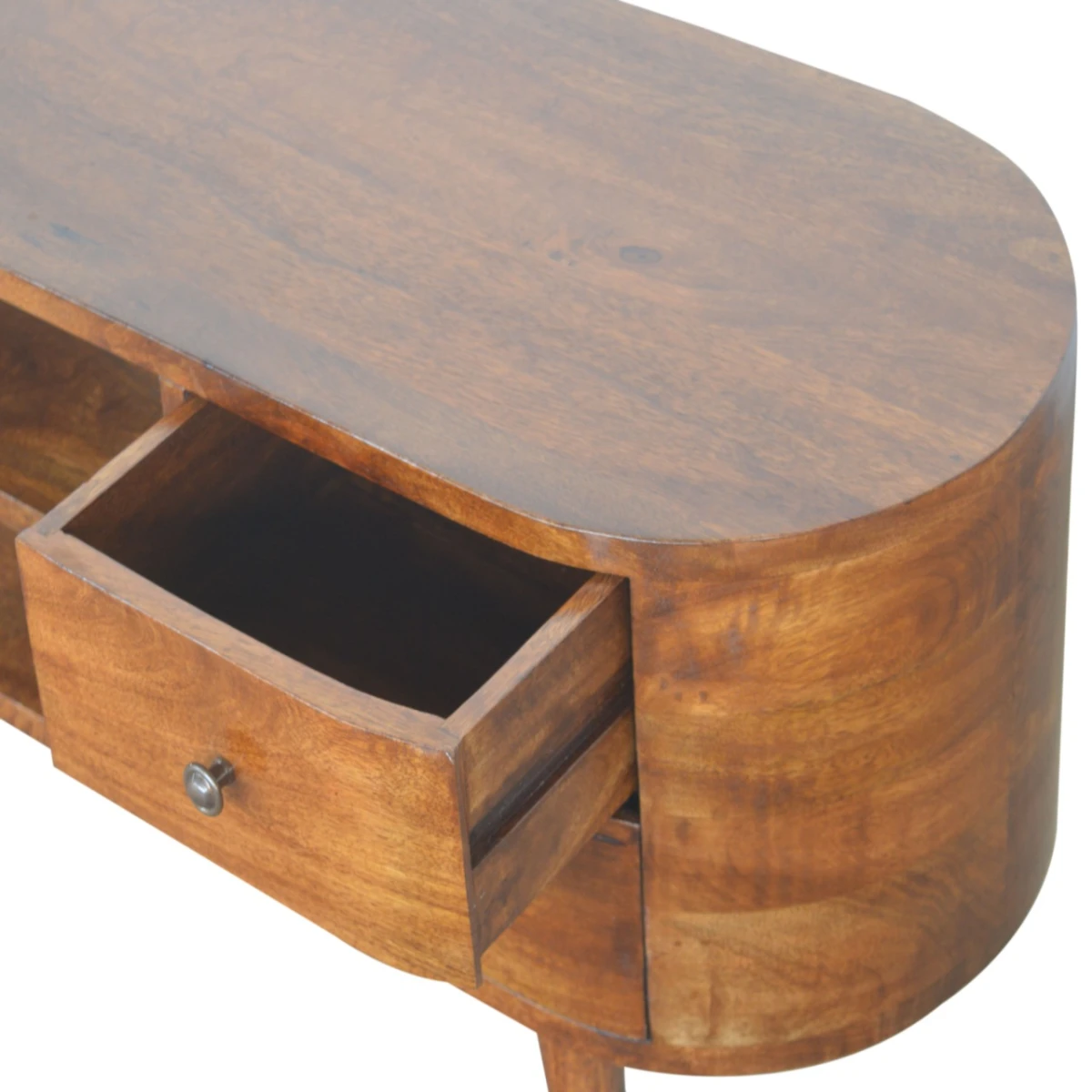 Artisan Furniture Artisan Entertainment Unit Solid Mango Wood Rounded Edges - TV Unit