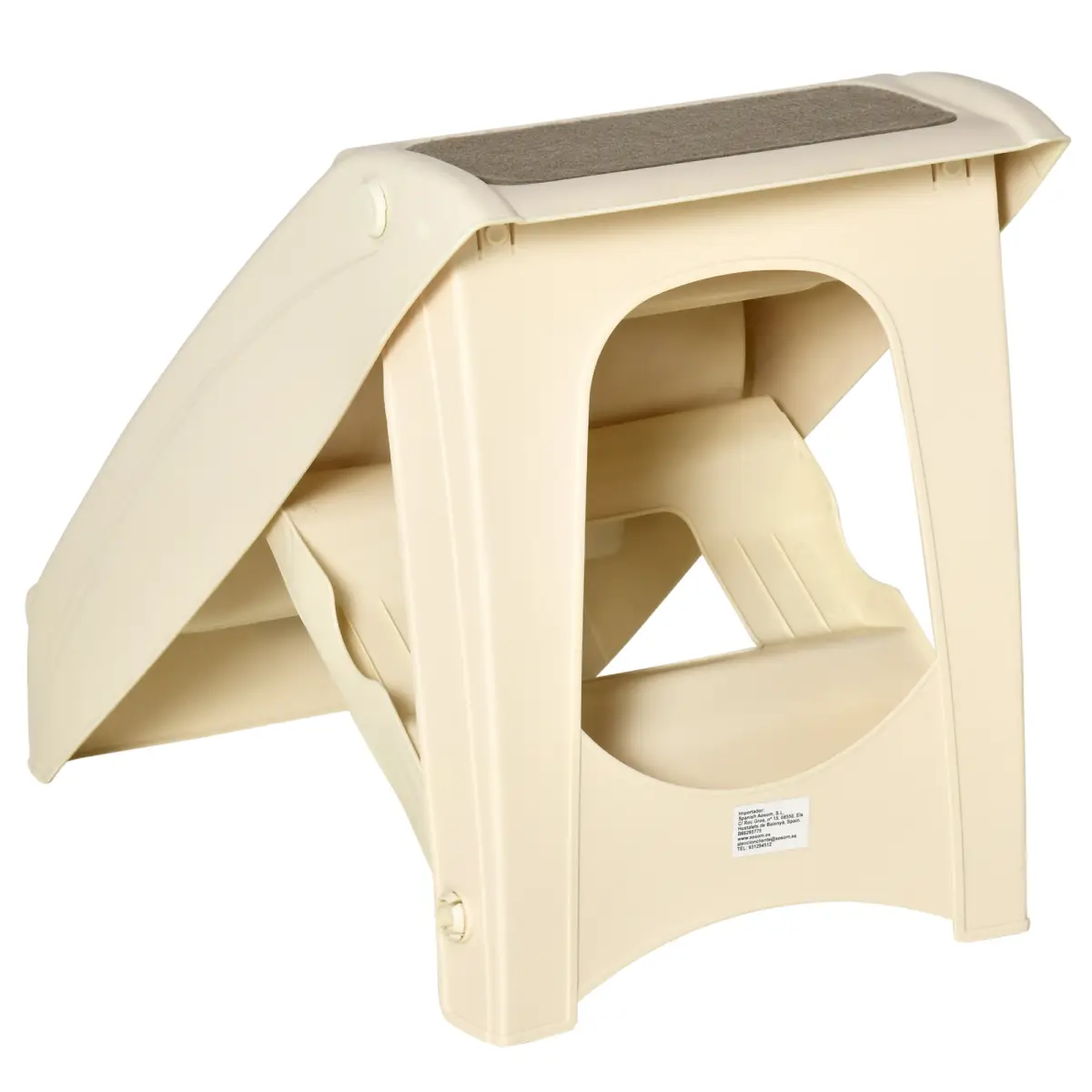 Unbranded Portable Dog Steps for Bed, Sofa Non-Slip Pet Stairs for Cats, Dogs - Beige - Dog Steps