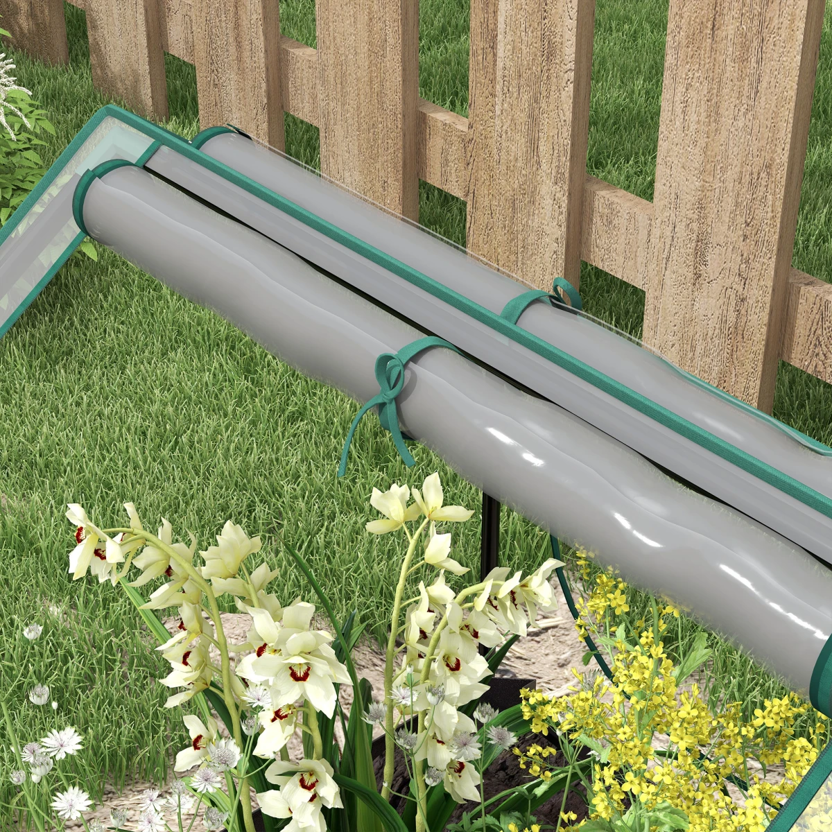 Outsunny Raised Garden Bed Planter 10cm Edge Greenhouse Home by Outsunny