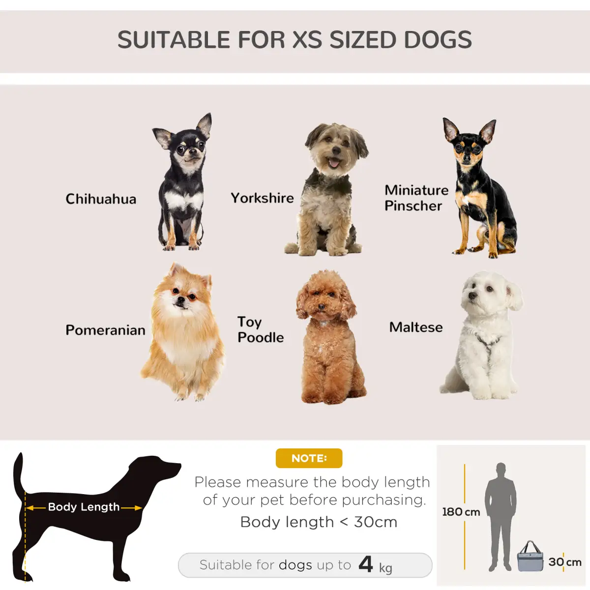 Pawhut Pets Carrier Folding Bag Car Seat Cat Dog Puppy Portable Travel Cage Mesh Holder - Pet Carrier