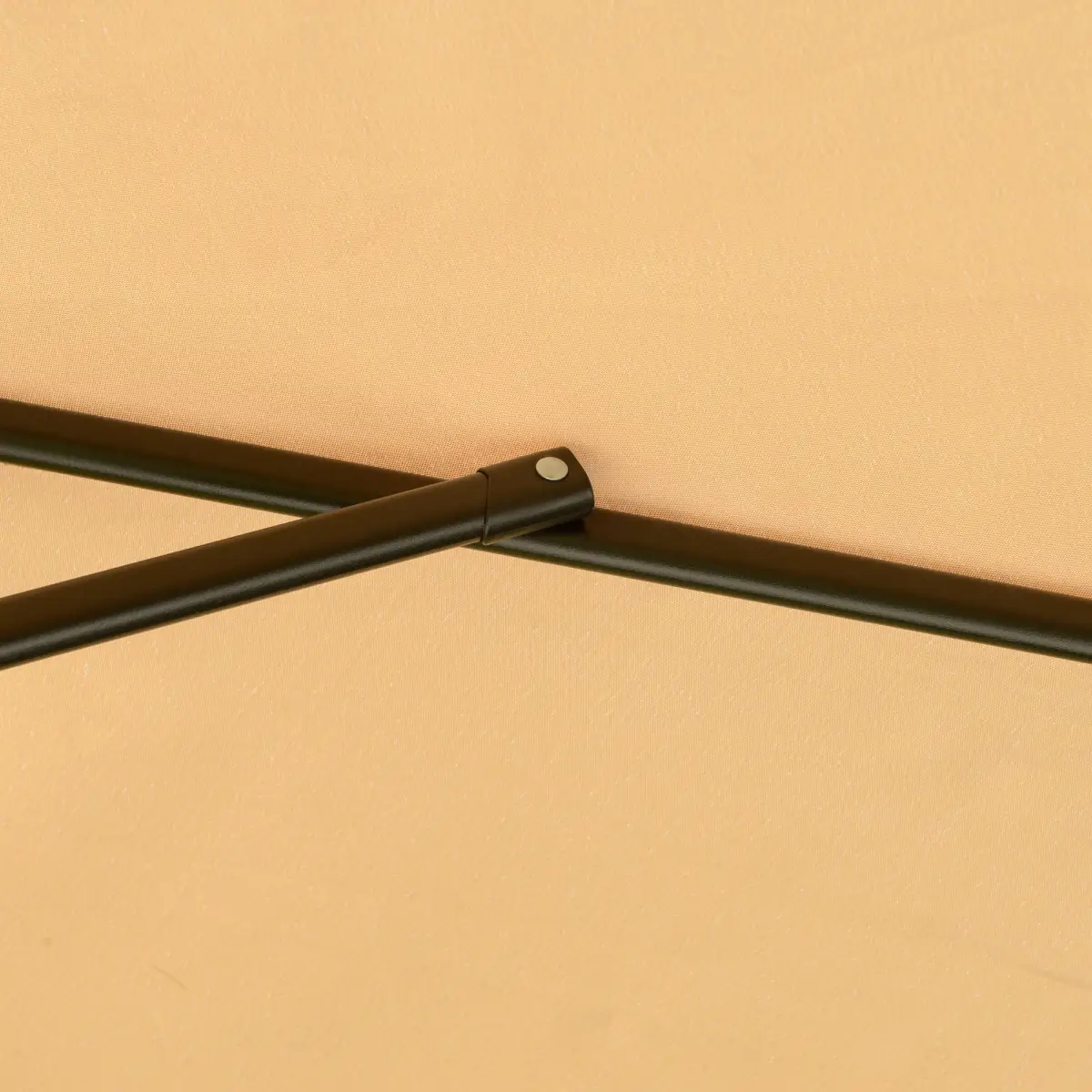 Outsunny Outsunny 2.7m Garden Cantilever Banana Parasol Sun Shade w/ Crank, Light Brown - Parasol