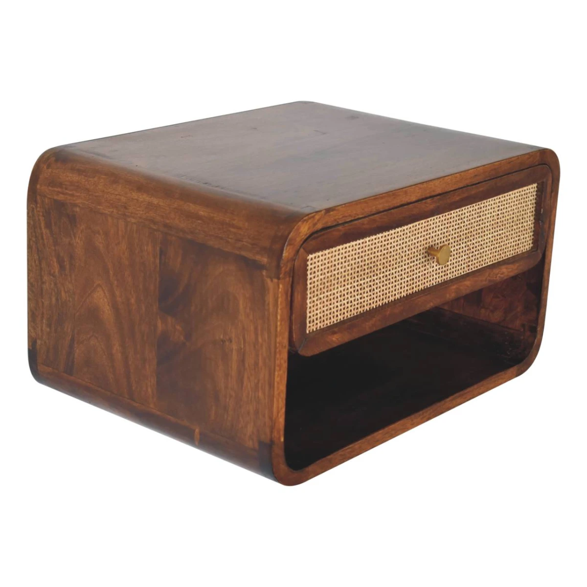 Artisan Furniture Artisan Bedside Cabinet 3-Drawer Woven Front - Bedside Table