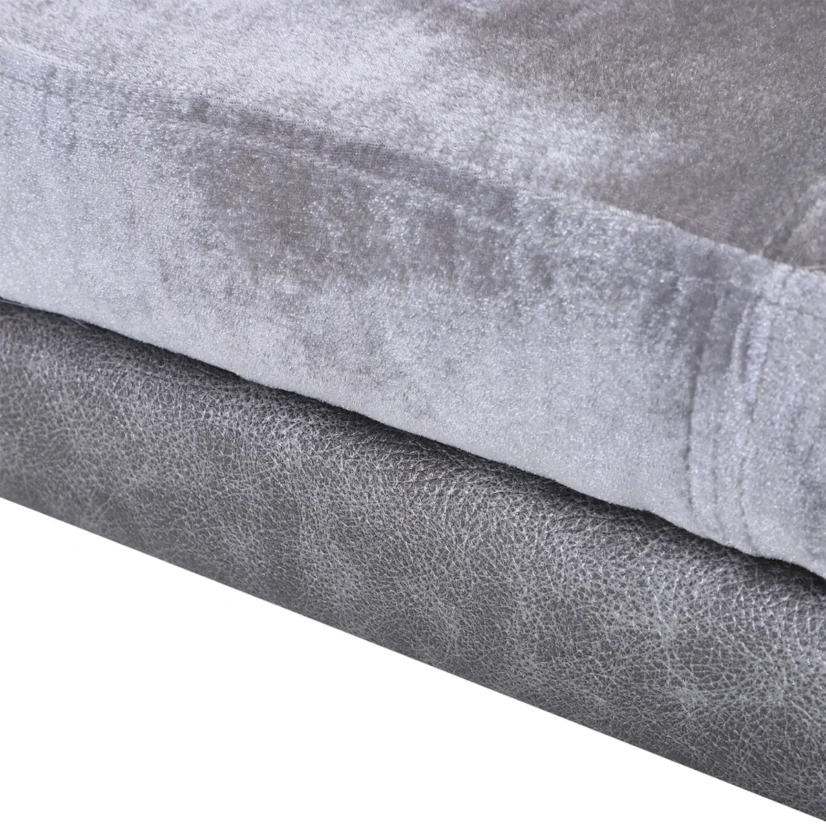 PawHut Dog Sofa Bed Kitten Couch Lounge for Small-Sized Dogs, Soft Padded - Grey - Dog Beds