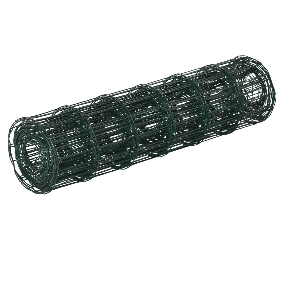 Pawhut 61cm x 1000cm Chicken Wire Mesh, Foldable PVC Coated Fences, for Garden, Green - Chicken Coop