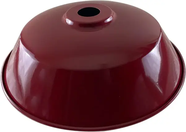 LEDSONE Burgundy Retro Vintage Lampshade Easy Fit E27 Base Industrial Pendant Metal 36cm Lamp Light - Pendant Lights