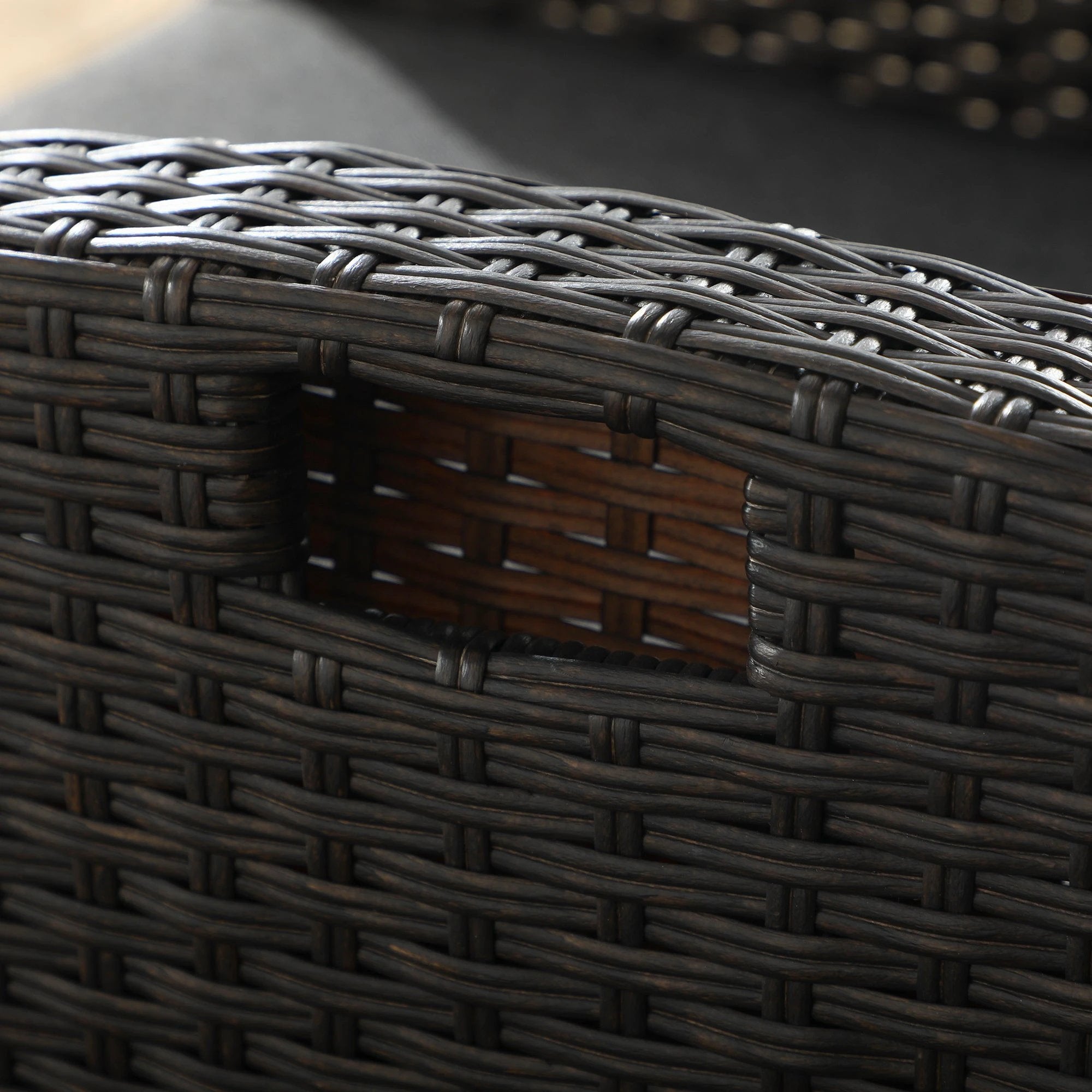 Outsunny Outsunny Outdoor Recliner Chair with Cushion Rattan Reclining Lounge Chair - Uncategorized Recliner