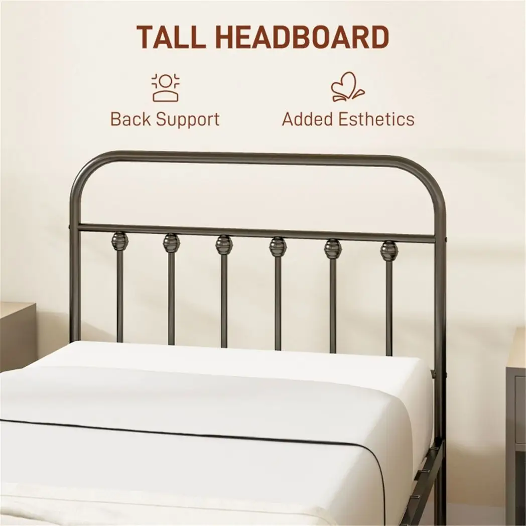 N/A Single Metal Bed Frame - Bed Frames