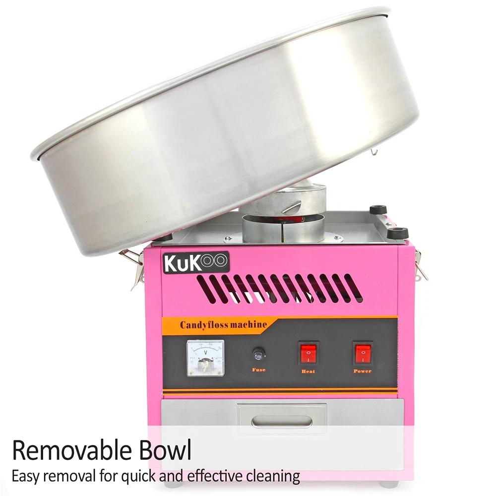 KuKoo Candy Floss Machine & 500 Candy Floss Sticks by Monster Shop
