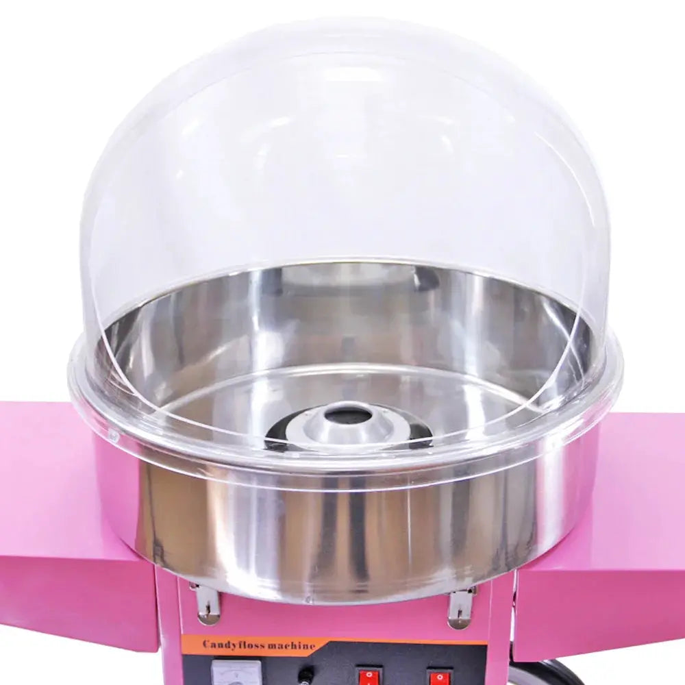 Monster Shop KuKoo Candy Floss Machine with Cart & Protective Dome -