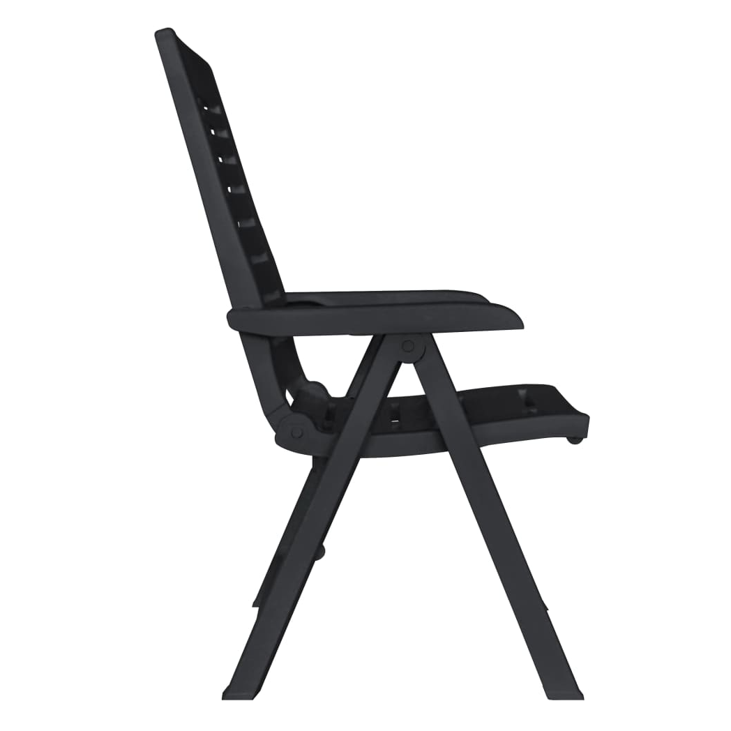 vidaXL VidaXL Outdoor Dining Set 9 Lightweight Plastic Anthracite - Garden Set
