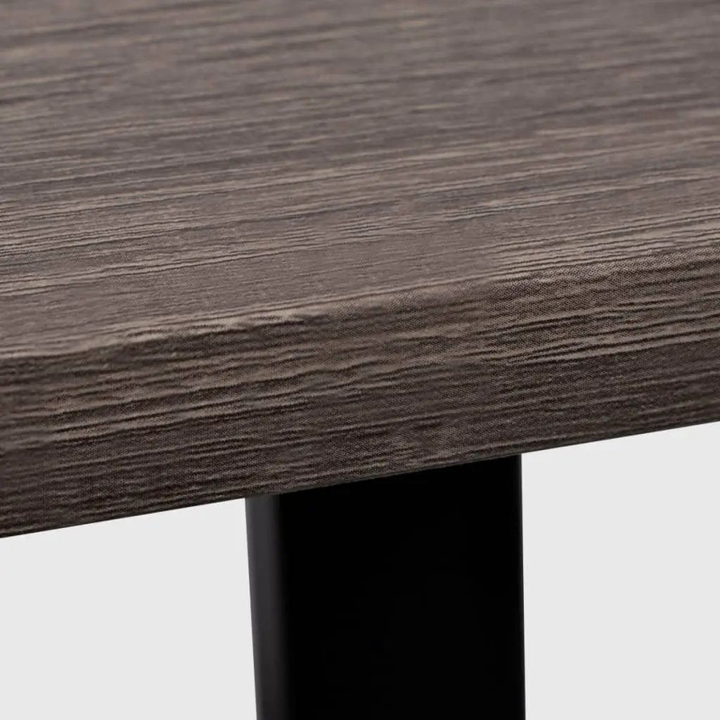 vidaXL vidaXL Desk with 2 Shelves Grey and Oak - Desk