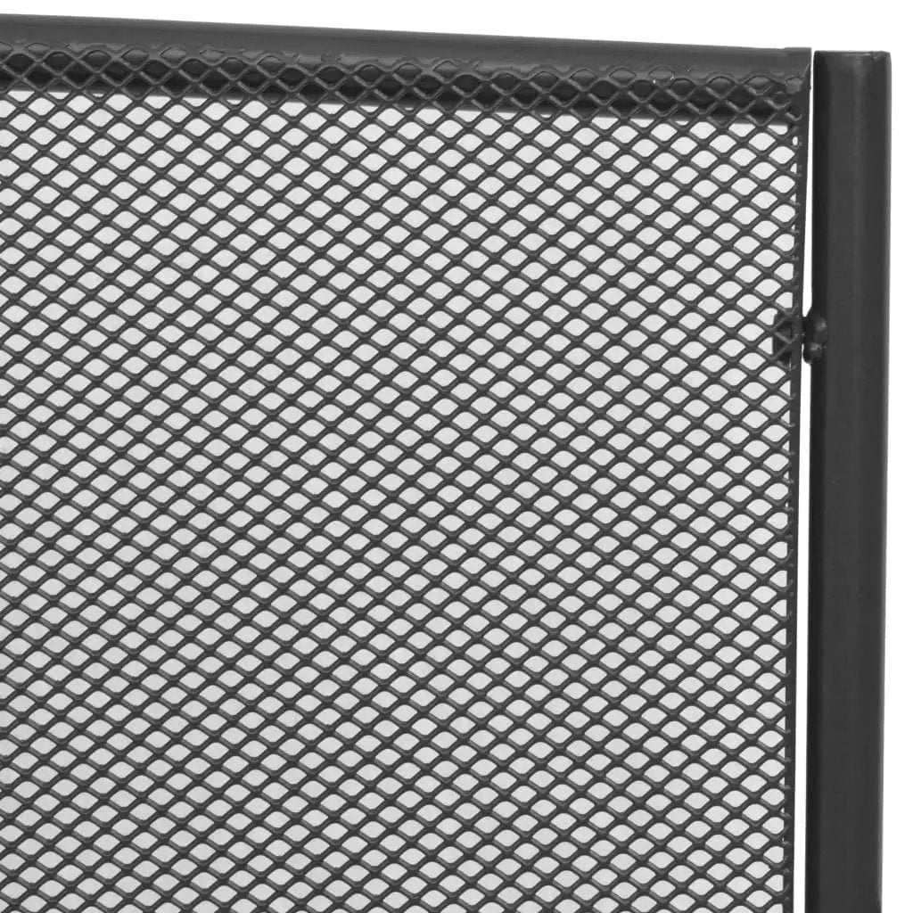 vidaXL vidaXL Garden Bench 108 cm Steel and Mesh Anthracite - Garden Chairs