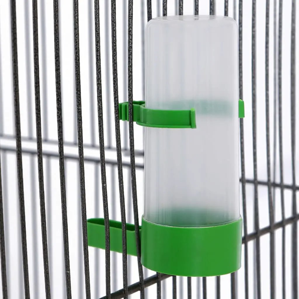 vidaXL vidaXL Bird Cage with Roof Black 66x66x155 cm Steel - Bird Cage