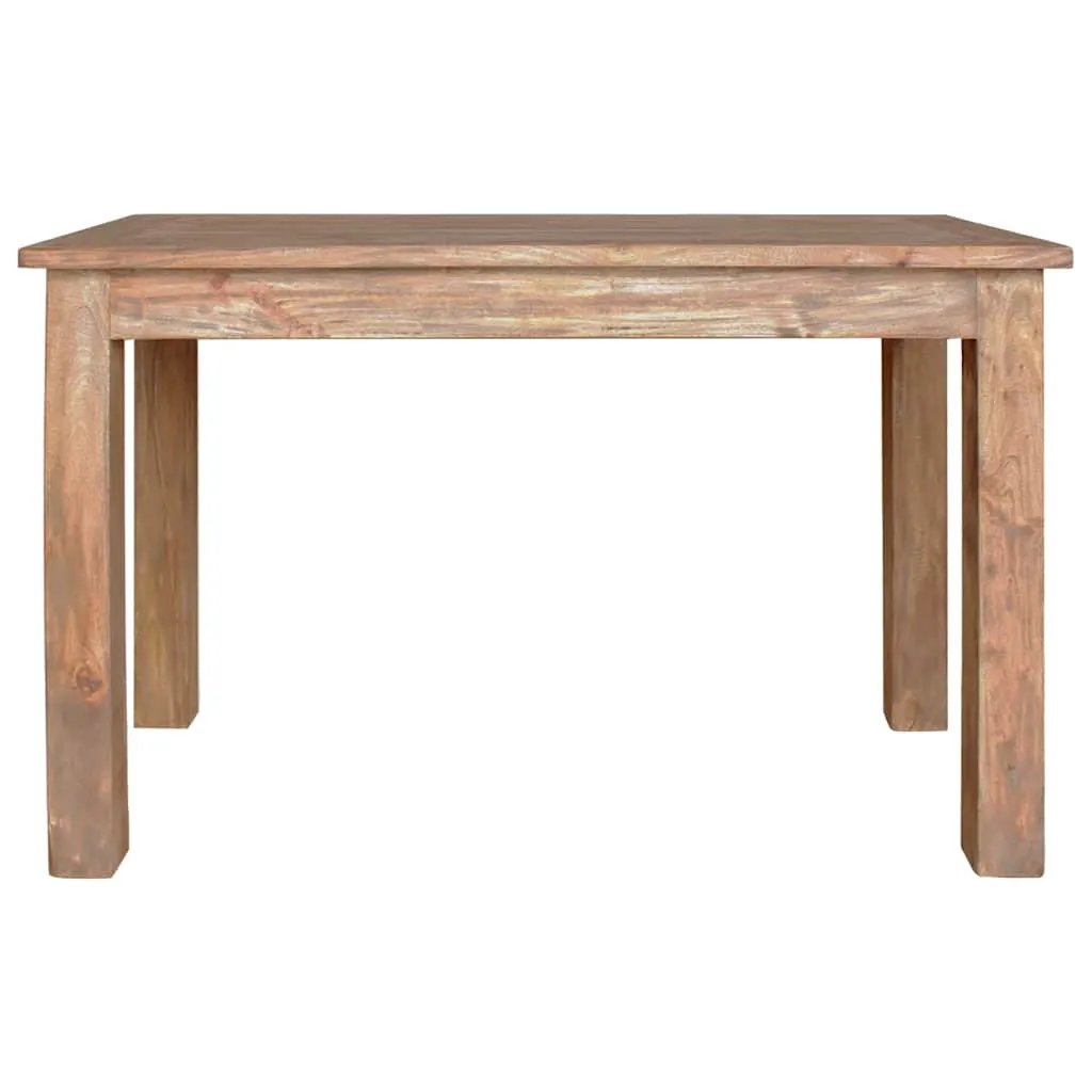 vidaXL vidaXL Dining Table Solid Mahogany Wood 120x60x77 cm - Dining Table