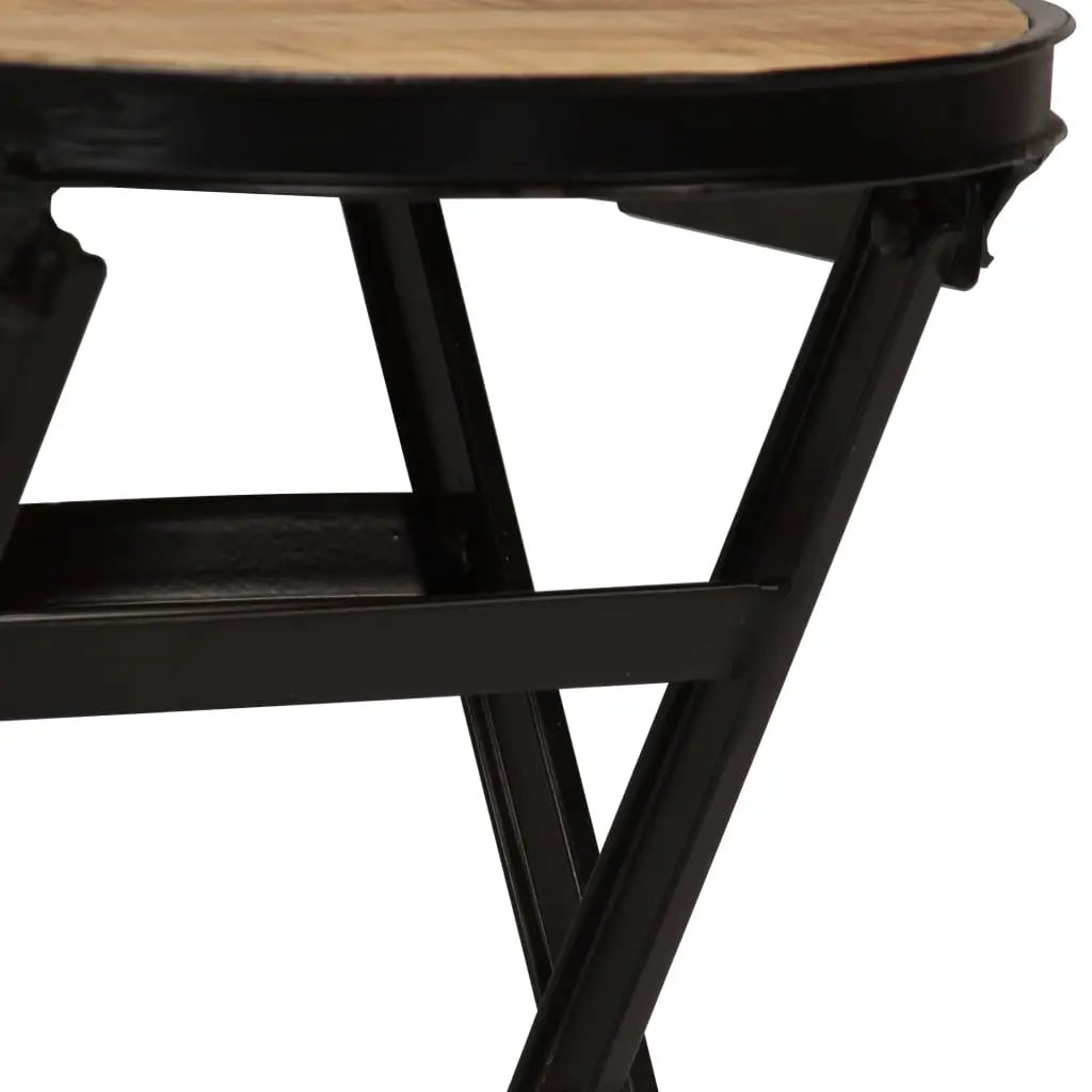 vidaXL vidaXL Desk with Folding Stool Solid Mango Wood 115x50x76 cm - Desk