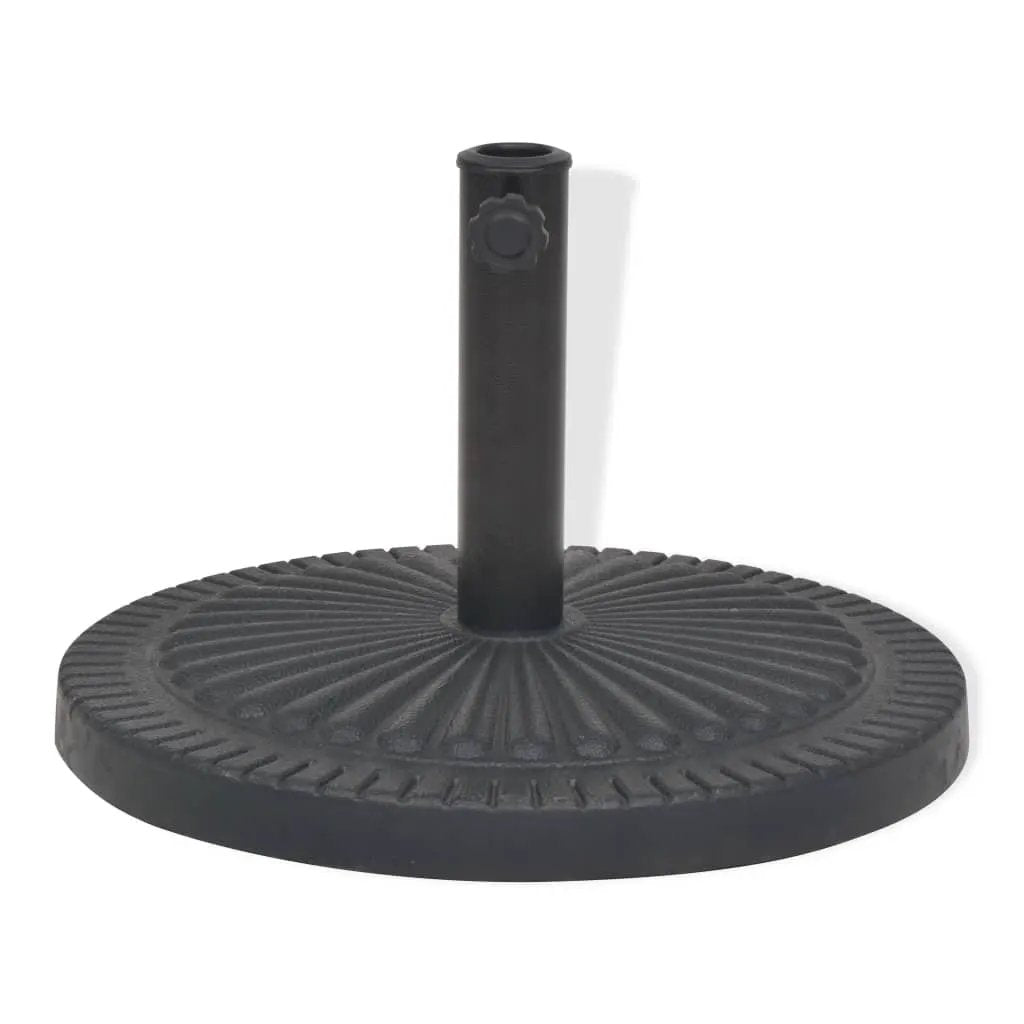 vidaXL vidaXL Parasol Base Resin Round Black 29 kg - Parasol