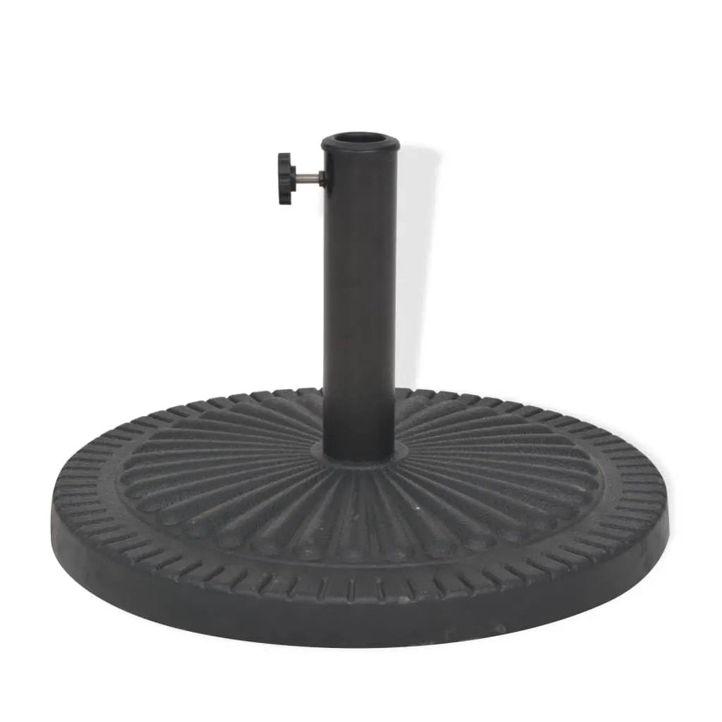 vidaXL vidaXL Parasol Base Resin Round Black 29 kg - Parasol