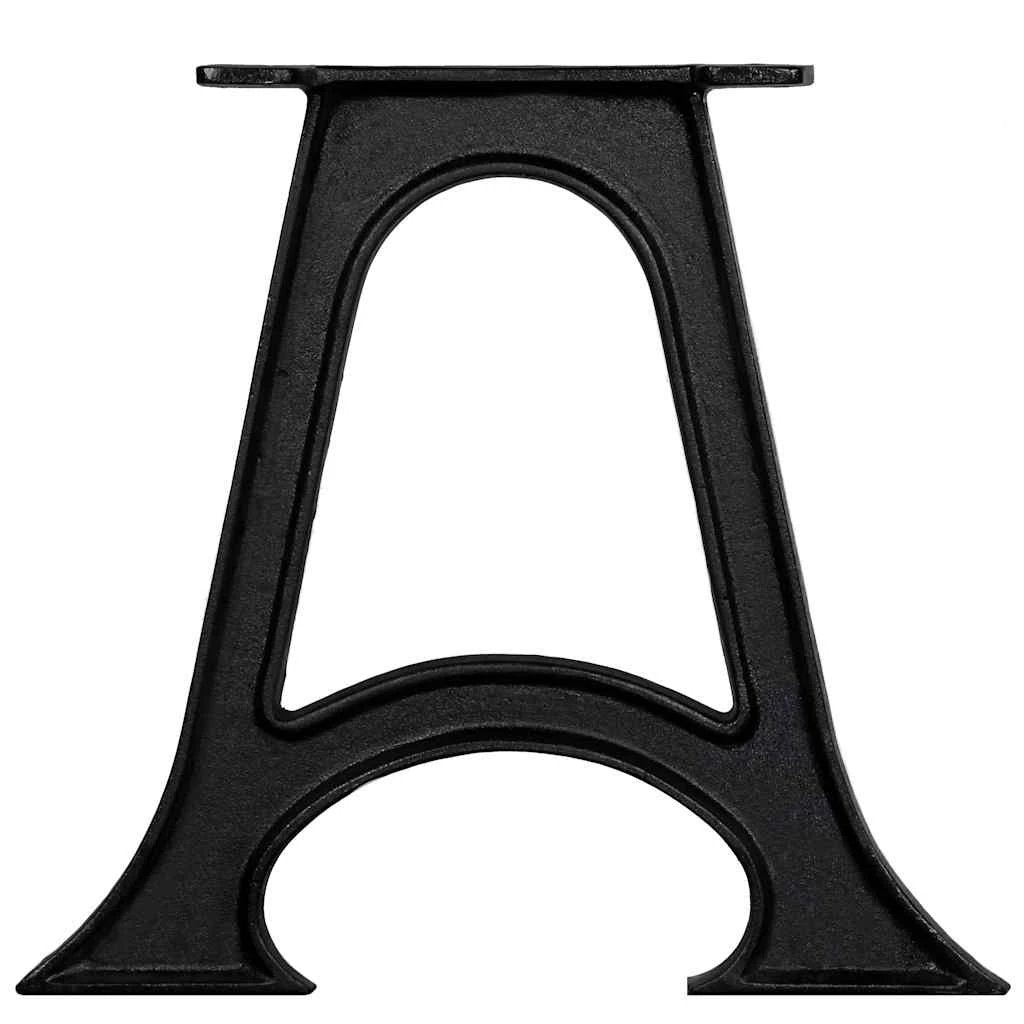 vidaXL Iron A-Frame Table Legs 2-Pcs Arched by vidaXL