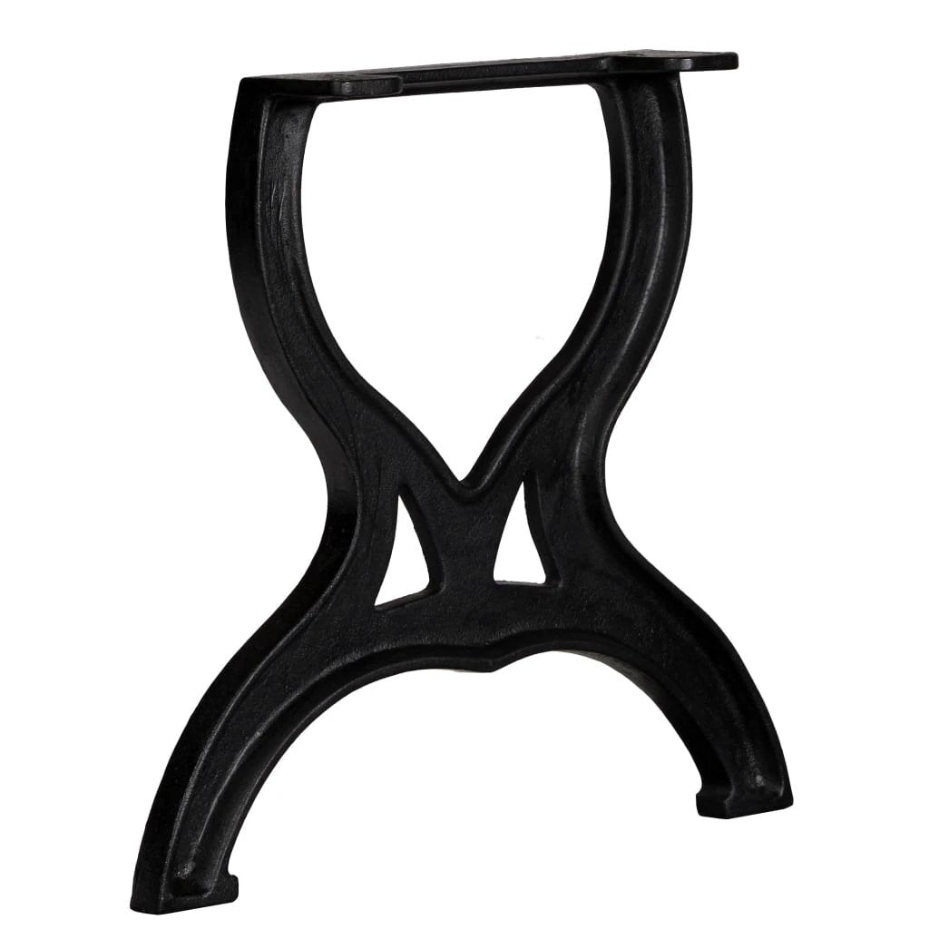 VidaXL Coffee Table Legs XFrame Cast Iron 2pcs by vidaXL