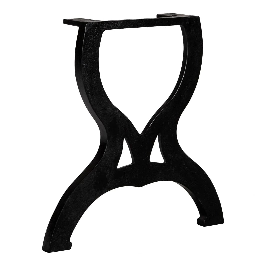 VidaXL Coffee Table Legs XFrame Cast Iron 2pcs by vidaXL