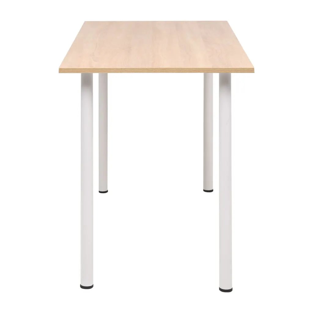 vidaXL vidaXL Dining Table 120x60x73 cm Oak and White - Dining Table