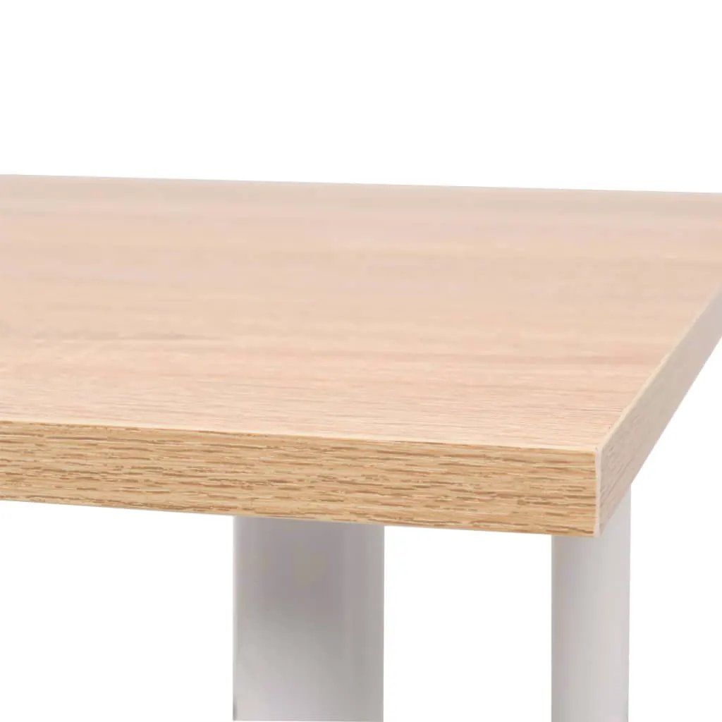 vidaXL vidaXL Dining Table 120x60x73 cm Oak and White - Dining Table