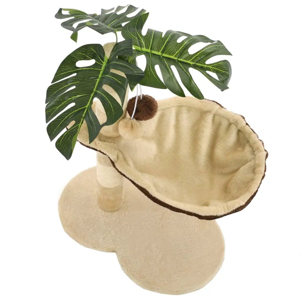 vidaXL vidaXL Cat Tree with Sisal Scratching Post 50 cm Beige and Brown - Cat Tree