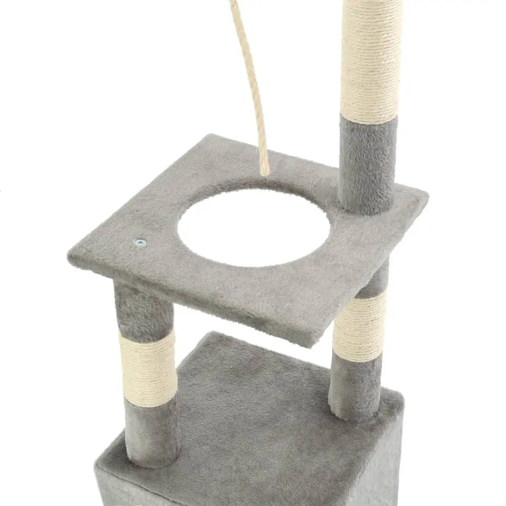 vidaXL vidaXL Cat Tree with Sisal Scratching Posts 109 cm Grey - Cat Tree
