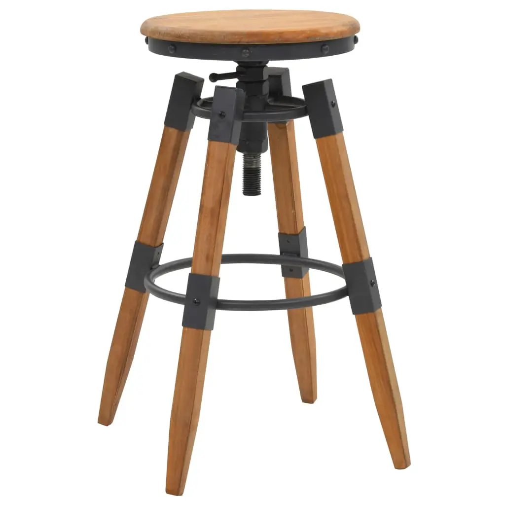 vidaXL vidaXL Bar Stools 2 pcs Solid Fir Wood - Bar Stool