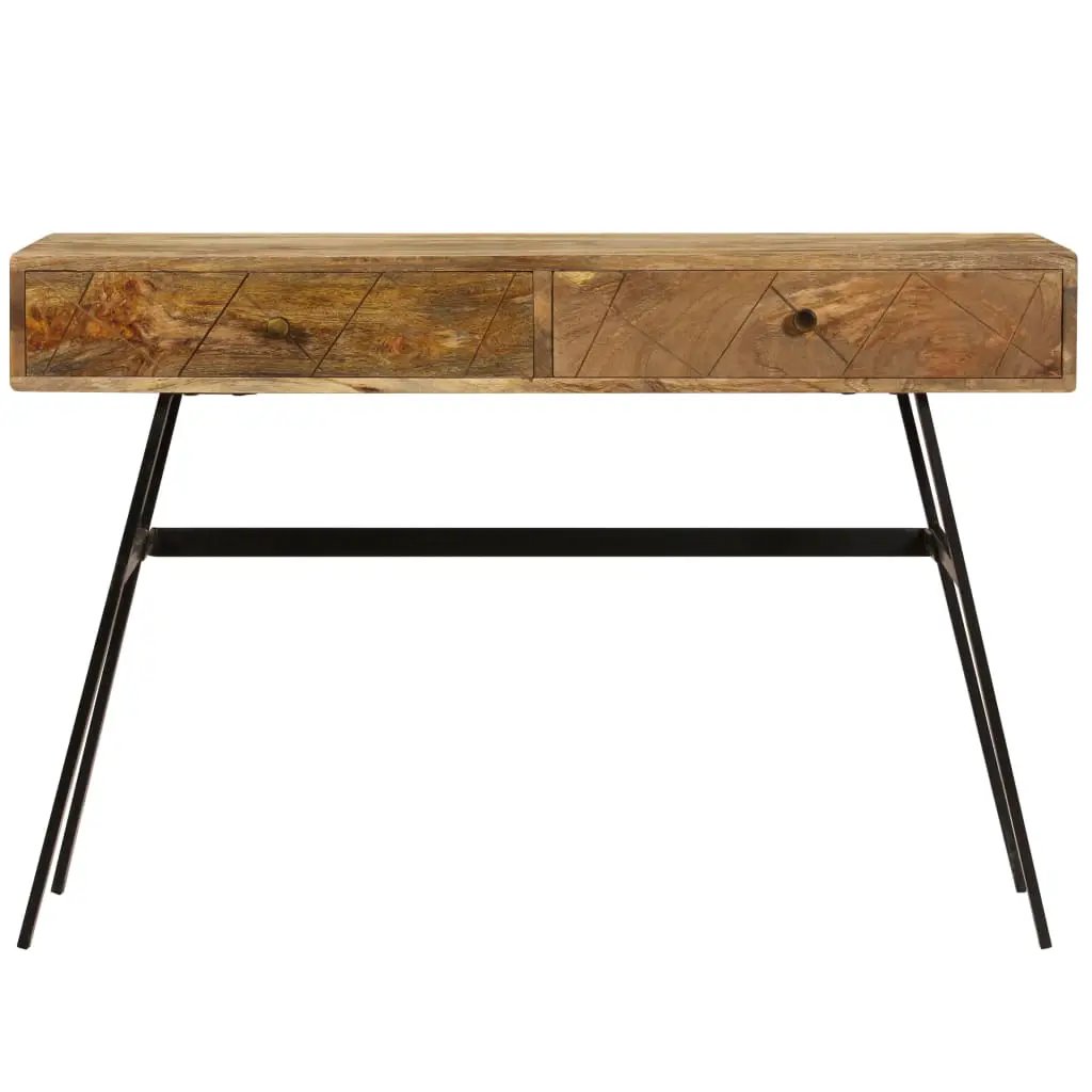 vidaXL vidaXL Writing Desk with Drawers Solid Mango Wood 110x50x76 cm - Desk