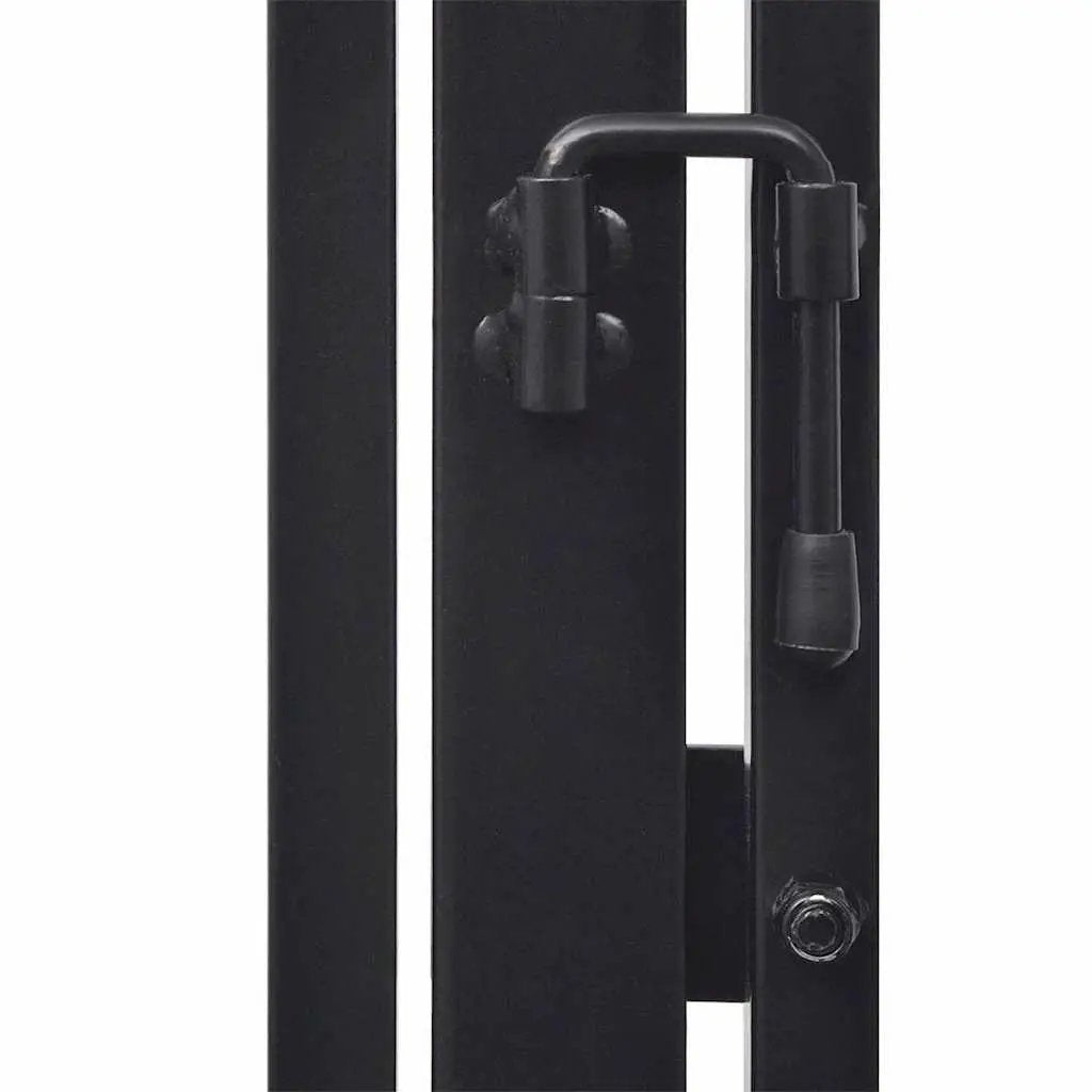 vidaXL Fireplace Fence for Pets Black Steel - from vidaXL