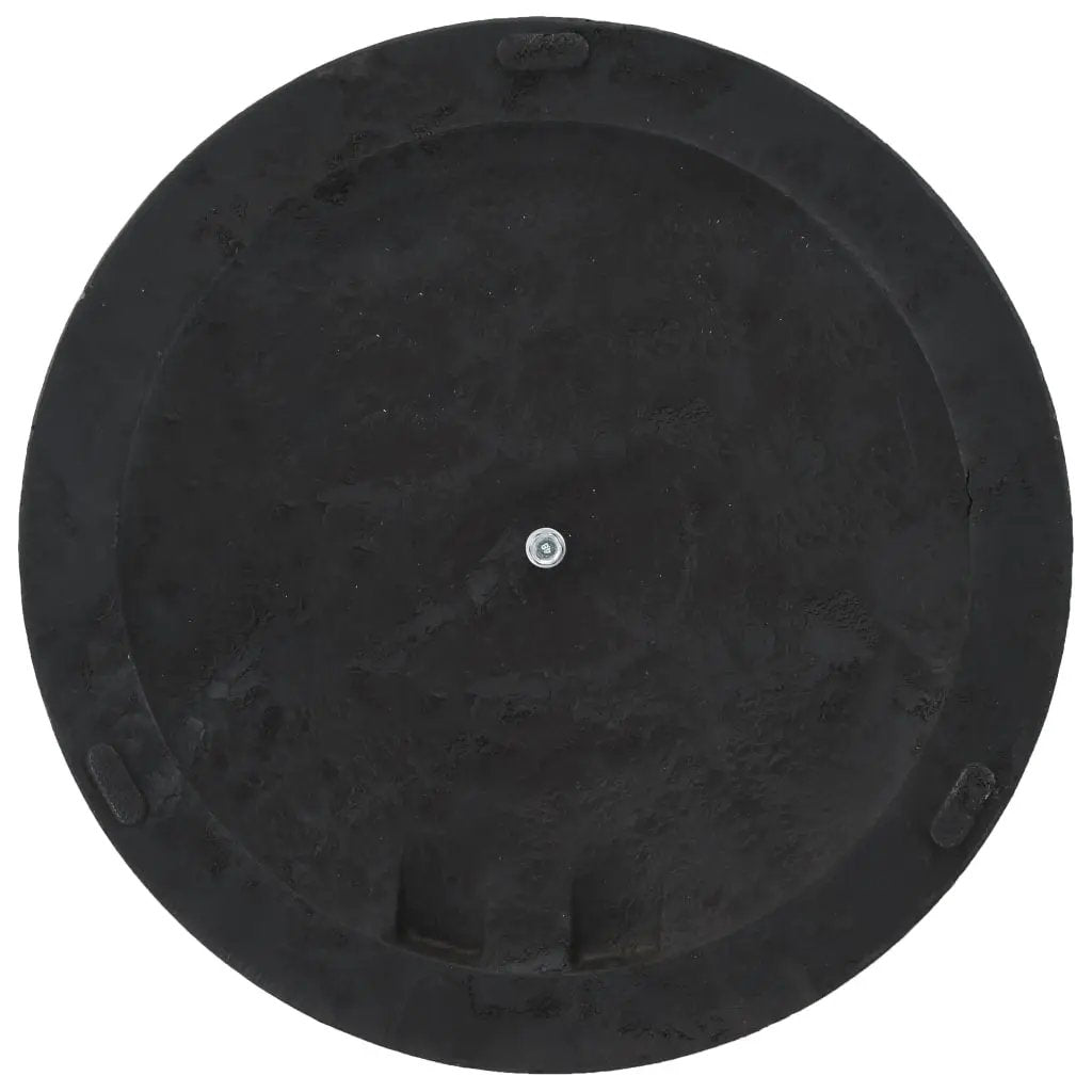 vidaXL vidaXL Parasol Base Round Polyresin 19 kg Black - Parasol