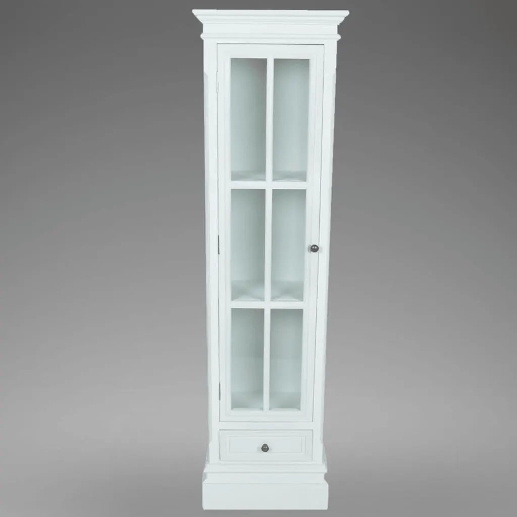 vidaXL vidaXL Chic Bookcase Cabinet with 3 Shelves White Wooden - Bookcase