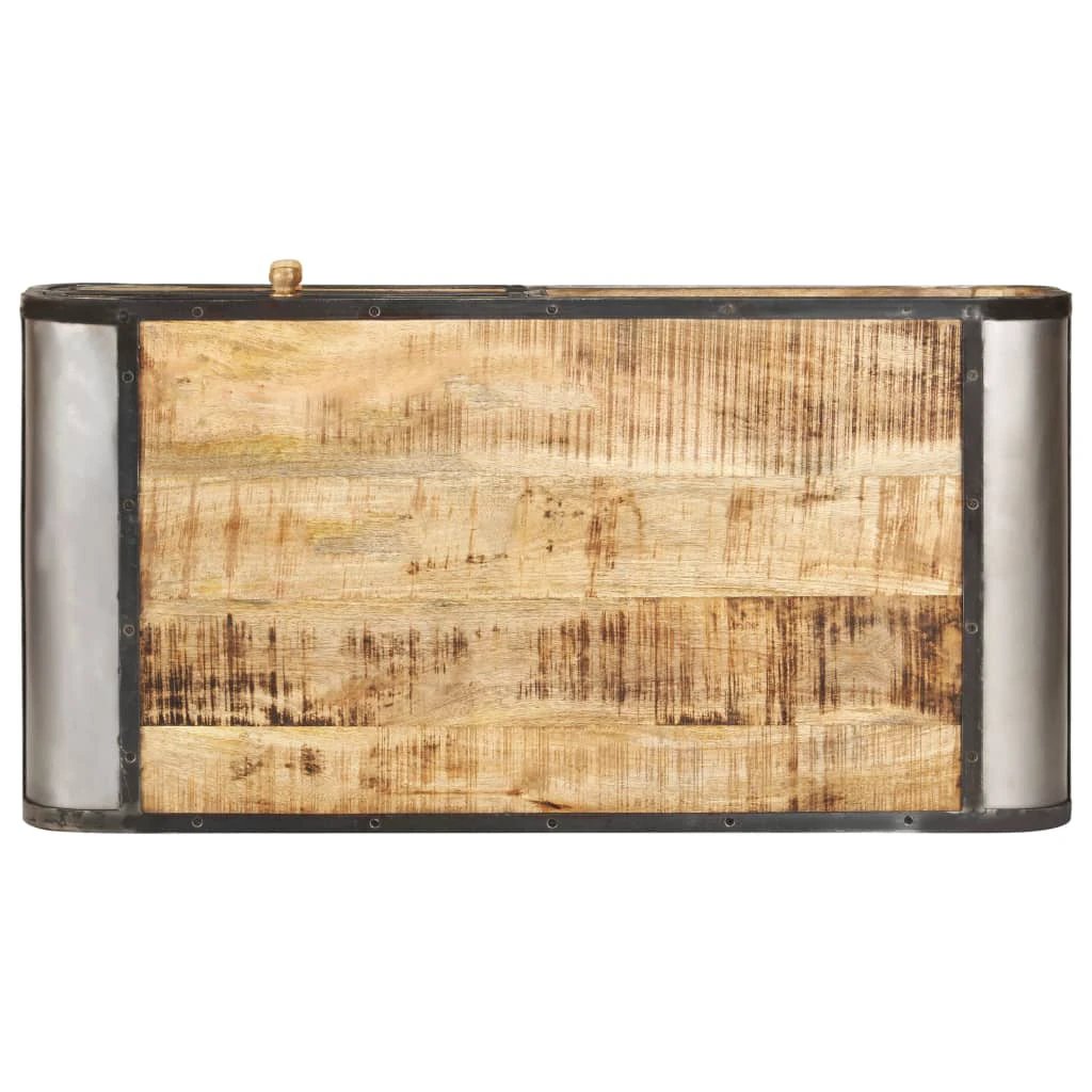 vidaXL VidaXL Coffee Table 100x50x35 cm Solid Mango Wood Antique Design For Living Room - Coffee Table