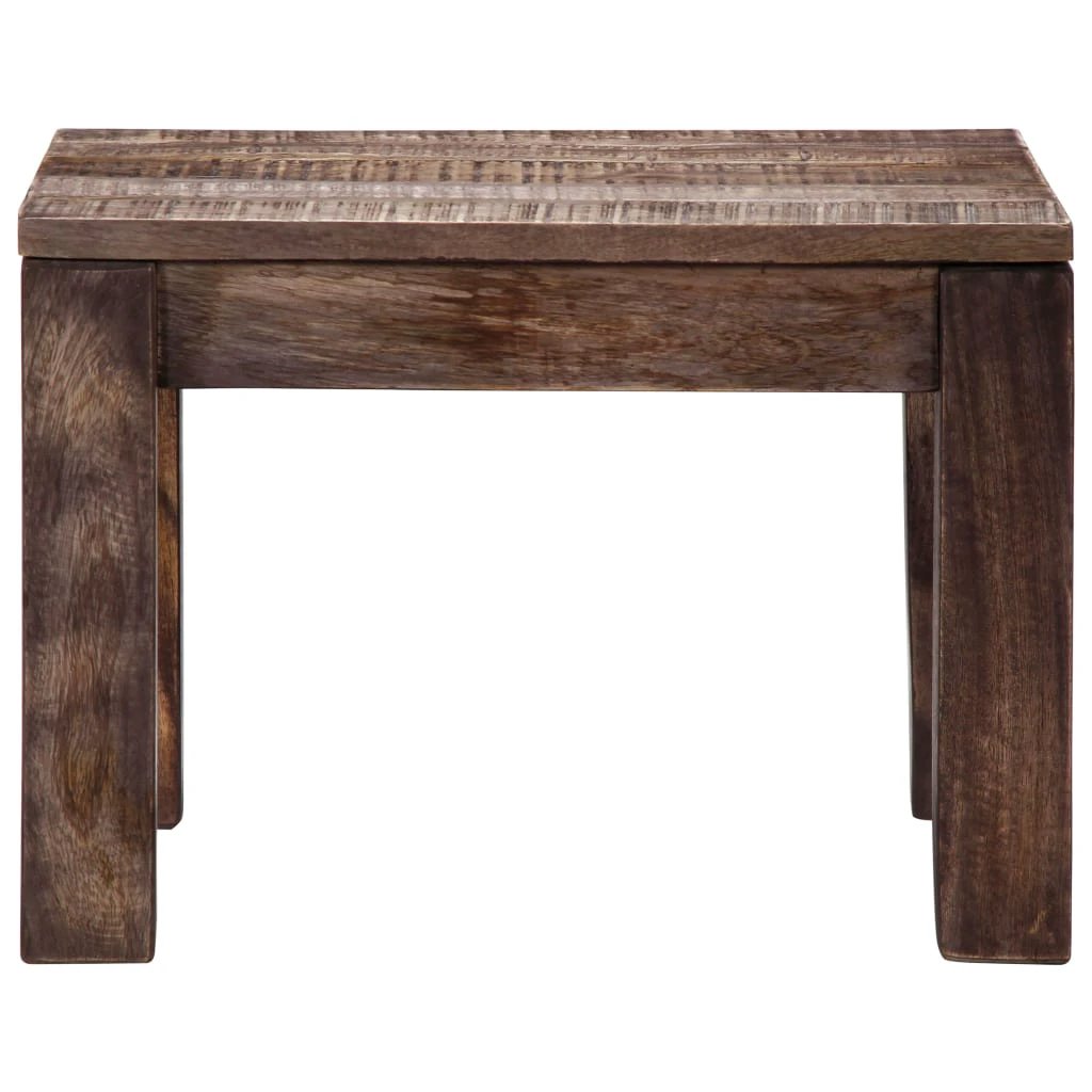 vidaXL VidaXL Coffee Table 50x50x35 Cm Solid Mango Wood Rustic Finish For Living Room Decor - Coffee Table