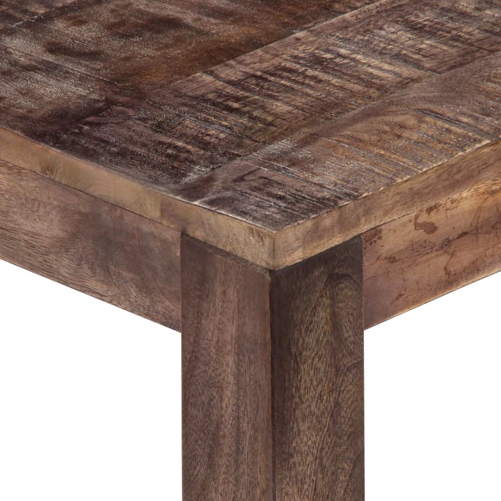 VidaXL Coffee Table 50x50x35 Cm Solid Mango Wood Rustic Finish For Living Room Decor by vidaXL
