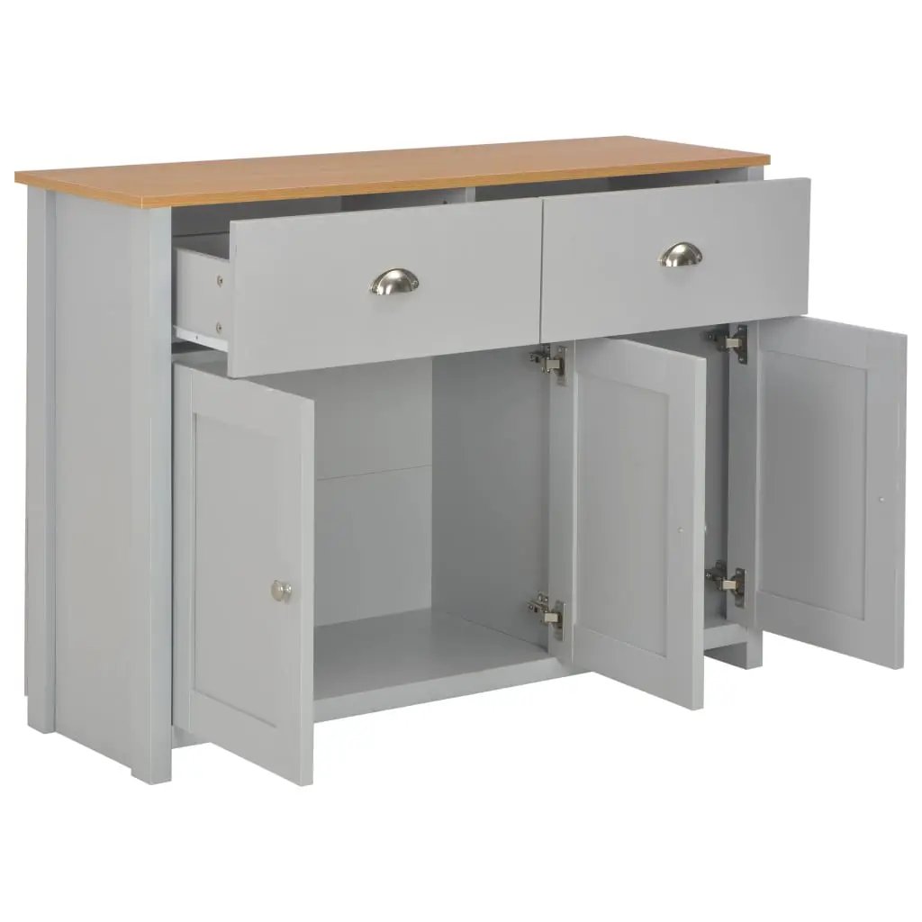 vidaXL vidaXL Sideboard Grey 112x35x81 cm - Sideboard