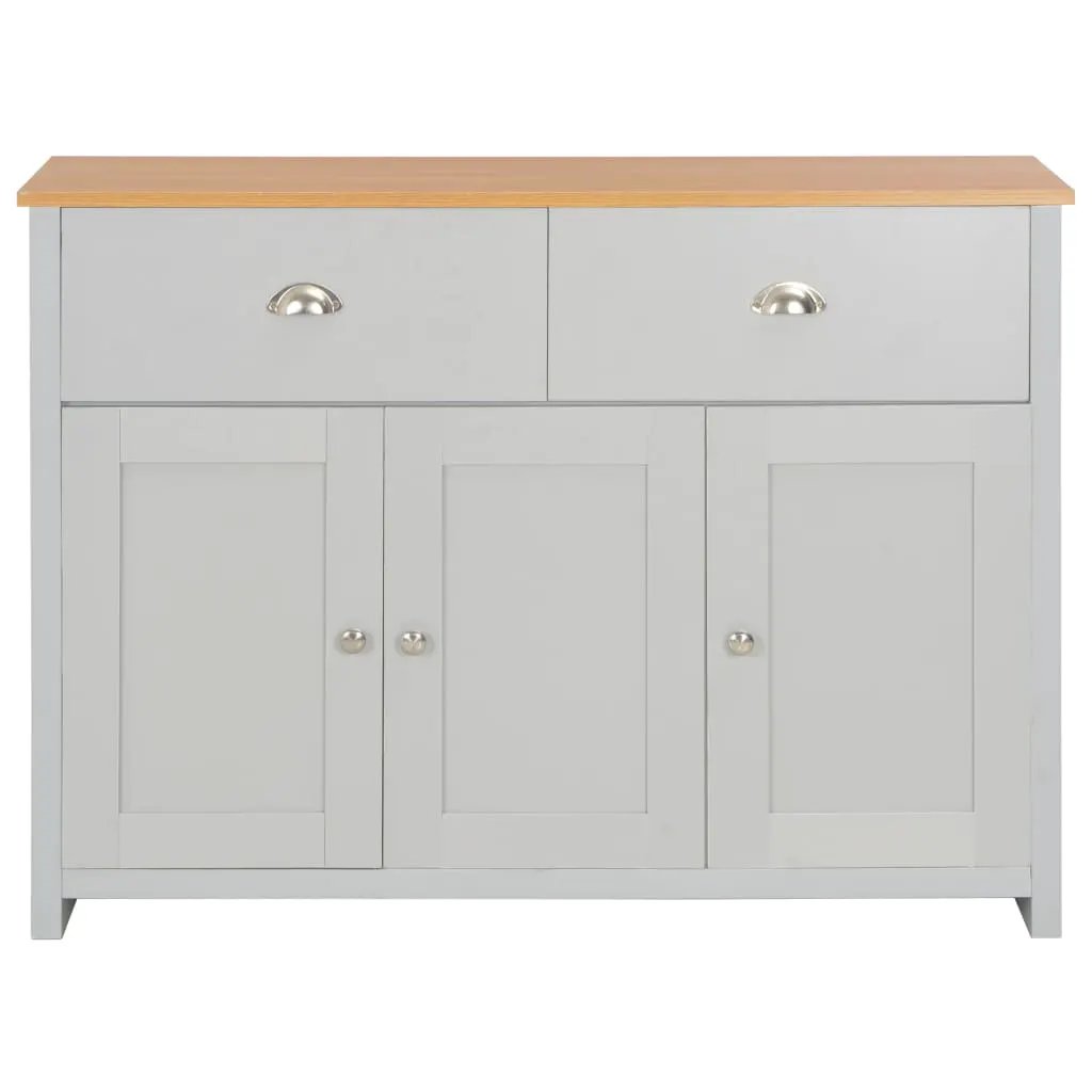 vidaXL vidaXL Sideboard Grey 112x35x81 cm - Sideboard