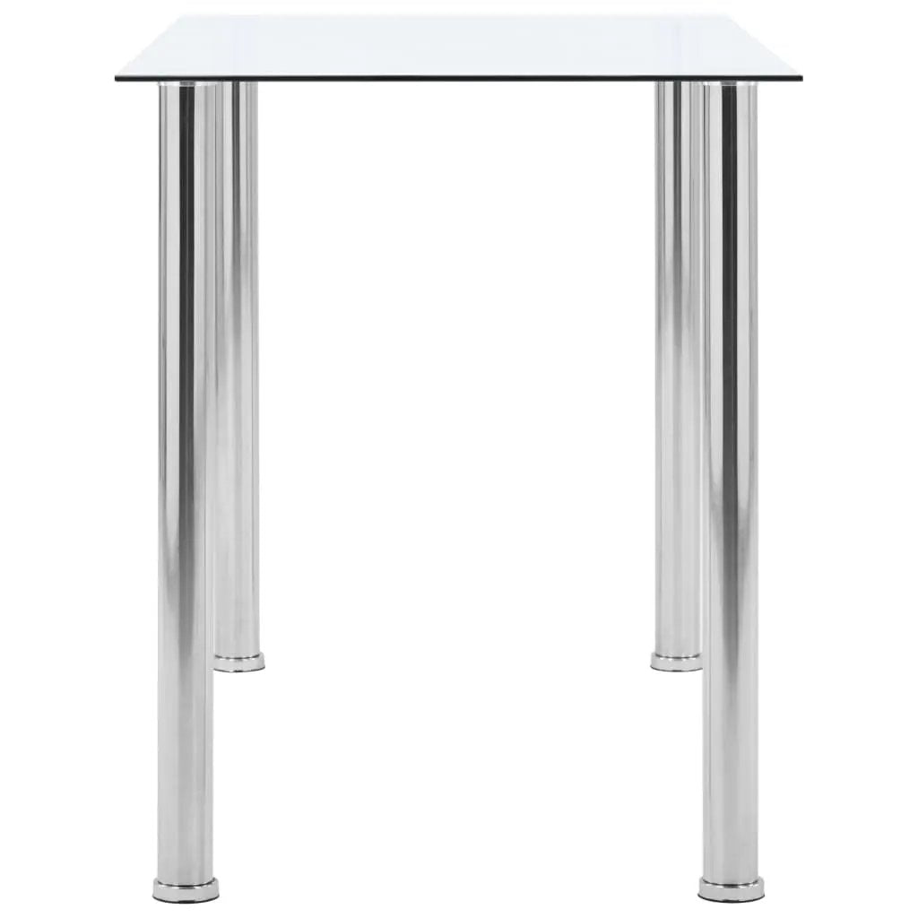 vidaXL vidaXL Dining Table Transparent 120x60x75 cm Tempered Glass - Dining Table
