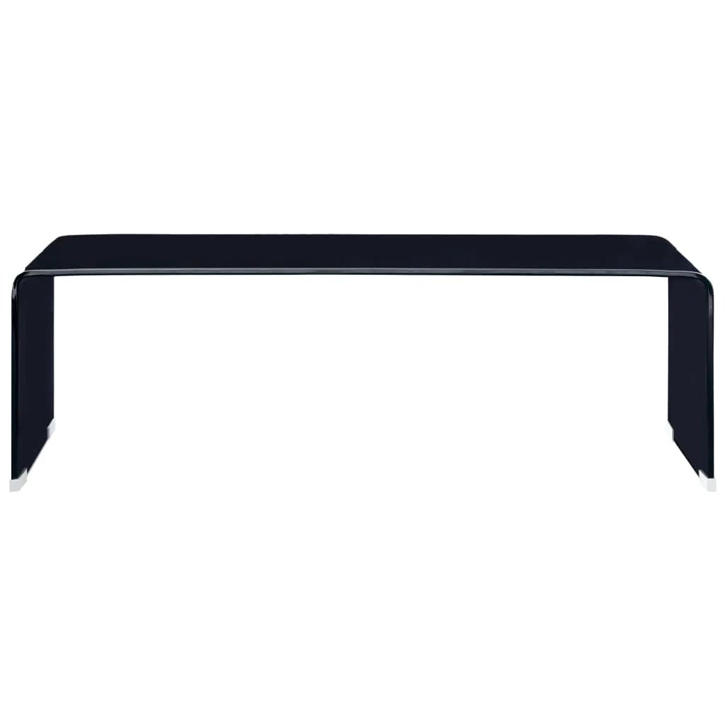 VidaXL Coffee Table 98x45x31 cm Tempered Glass Minimalist Modern Living Room Decor by vidaXL
