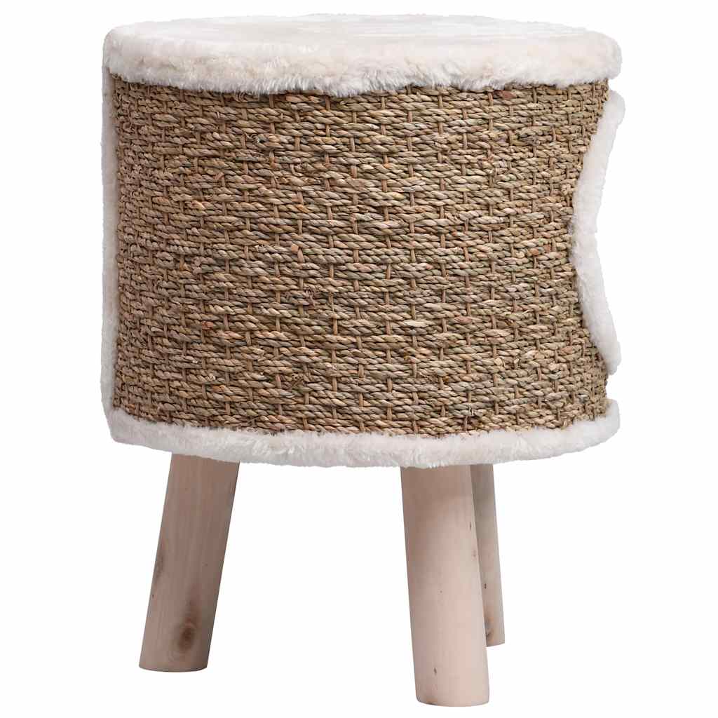vidaXL vidaXL Cat House with Wooden Legs 41 cm Seagrass - Cat House