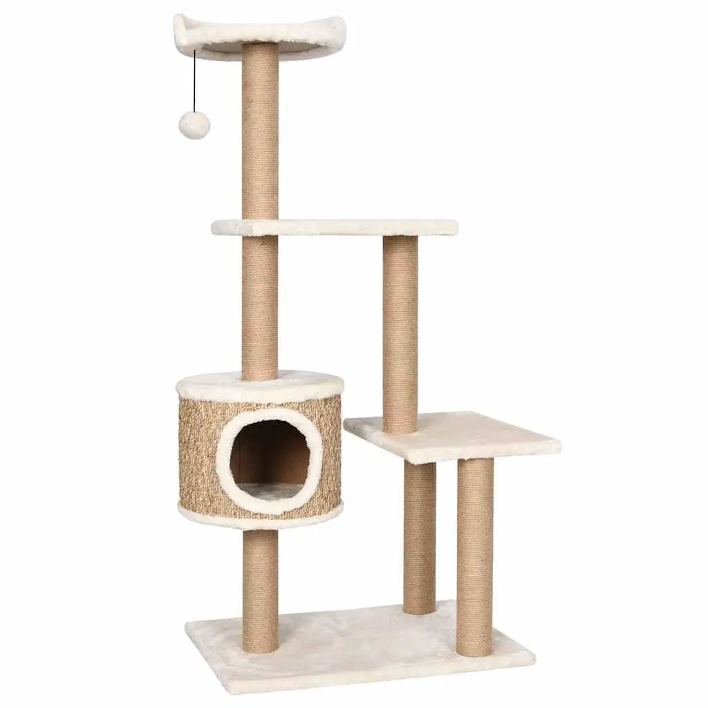 vidaXL vidaXL Cat Tree with Scratching Post 123cm Seagrass - Cat Tree