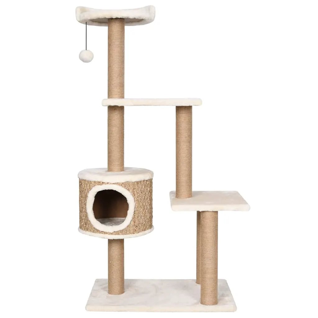 vidaXL vidaXL Cat Tree with Scratching Post 123cm Seagrass - Cat Tree