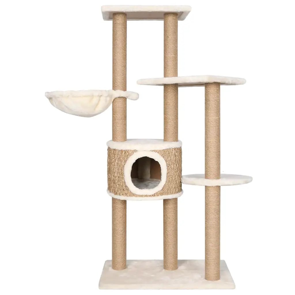 vidaXL vidaXL Cat Tree with Scratching Post 126cm Seagrass - Cat Tree