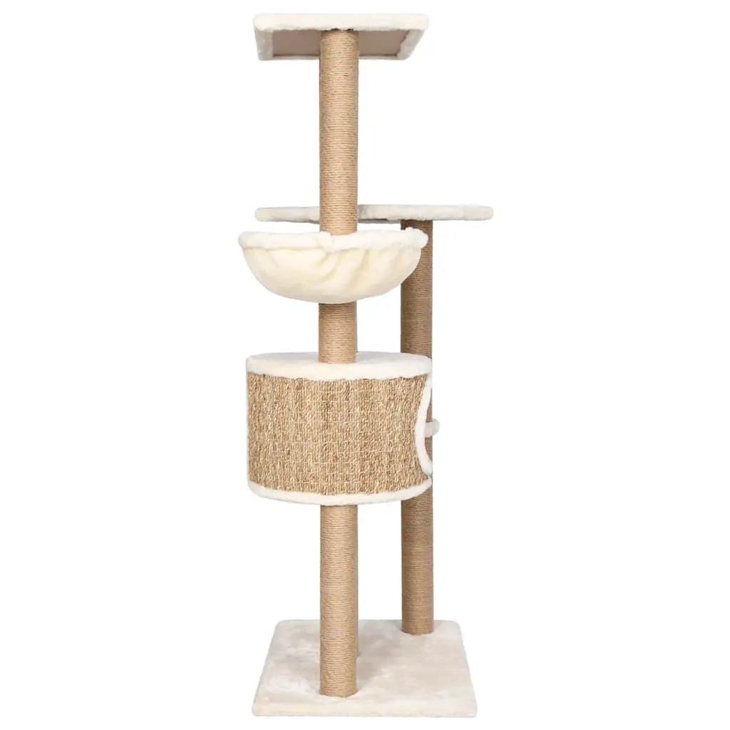 vidaXL vidaXL Cat Tree with Scratching Post 126cm Seagrass - Cat Tree