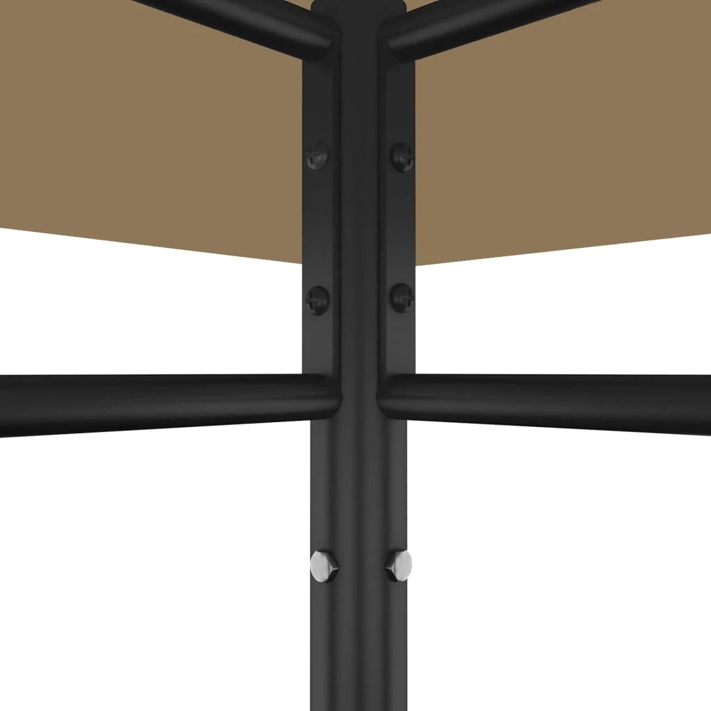 vidaXL Gazebo 4x3x2.7 m Cream, Taupe & Anthracite 180 g/m² - Gazebos