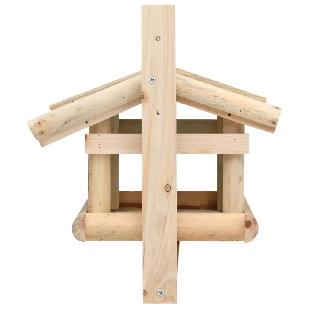 vidaXL vidaXL Bird Feeder Solid Wood 35x29.5x21 cm - Bird Feeder
