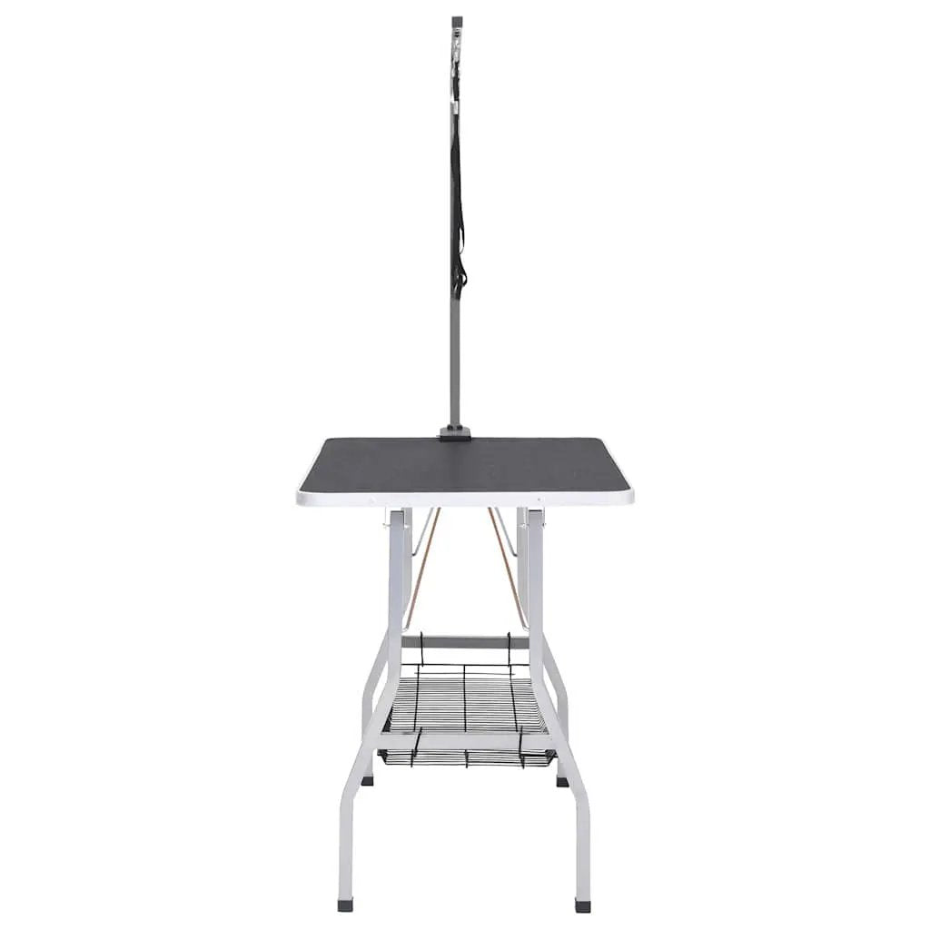 vidaXL Adjustable Dog Grooming Table with 2 Loops and Basket - from vidaXL