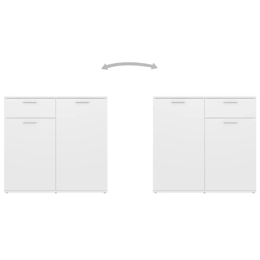 vidaXL vidaXL Sideboard White 80x36x75 cm Engineered Wood - Sideboard