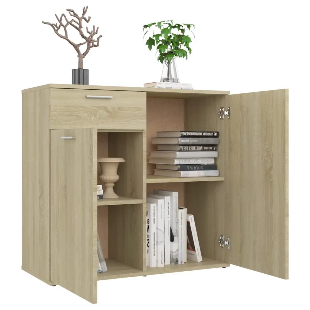 vidaXL vidaXL Sideboard Sonoma Oak 80x36x75 cm Engineered Wood - Sideboard